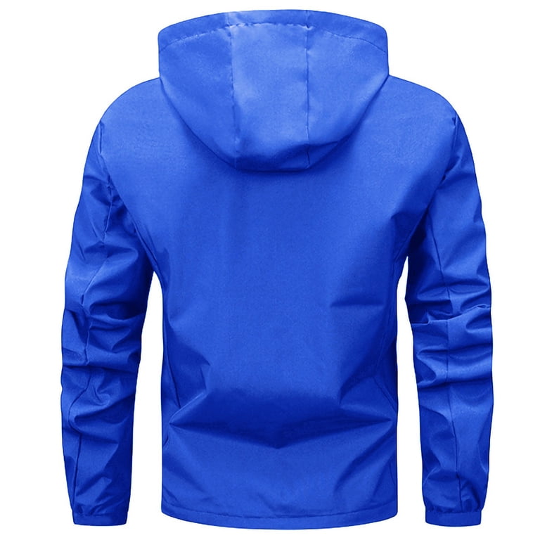 Brondbend Rain Proof Jackets for Men Men's Long Sleeved Hooded