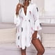 thumbnail image 5 of Vestido de manga larga para mujer Vestido maxi de cintura alta con estampado de cuello en V Vestido casual Fridja  nbo4000, 5 of 9