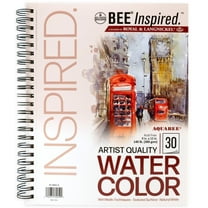 Bee Paper - Bee Inspired 9"x12" Watercolor Paper Pad, 30 Sheets, Side Wire, 140lb. 300GSM