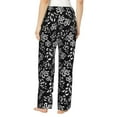 thumbnail image 3 of Naloa Snake Print Women’s Ultra-Soft Comfy Pajama Lounge Pants with Pockets & Drawstring, 3 of 8