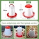 thumbnail image 2 of Set of 2.5 L Drinker and 3 Kg Feeder, Feeder for chicks, Drinker kit, Poultry feeder, Poultry drinker, Red and white, 2 of 4
