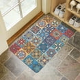 thumbnail image 4 of Boho Retro Brown Diamond Pattern (7) Welcome Doormat for Indoor/Outdoor Entrance Boho Retro Brown Diamond Pattern (7) Decoration Door Mat Kitchen Door Mat Bedroom Doormat 17x30 Inch, 4 of 6