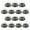 Transparent Black, variant on MRLESS Set of 100 Clear Mini Cake Boxes with Lids for Muffins, Desserts, and Small Pastries Packaging