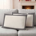 thumbnail image 2 of Black Cream Greek Key Outdoor Pillow Covers 20x12 Set of 2,Waterproof Patio Throw Pillowcase Protectors,Geometric Greece Ancient Rustic Lumbar Decorative Pillow Shams Cushion Covers for Bed Couch, 2 of 8