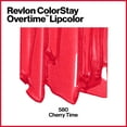 thumbnail image 3 of (3 pack) Revlon Liquid Lipstick with Clear Lip Gloss by Revlon, ColorStay Face Makeup, Overtime Lipcolor, Dual Ended with Vitamin E in Red/ Coral, 580 Cherry Time, 0.07 fl oz, 3 of 9