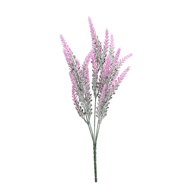 1Bundle Fake Flowers Artificial Lavender Faux Plastic Purple Flowers For Home