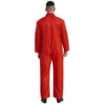 thumbnail image 3 of Yeahdor Mens Work Overalls Wear Resistant Coverall Long Sleeve One Piece Mechanics Workwear Jumpsuits Red XXL, 3 of 7