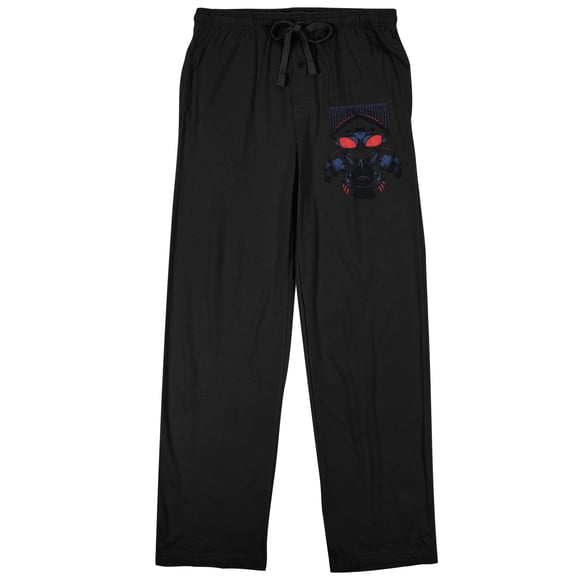 Aquaman Black Manta Men's Black Sleep Pajama Pants-Medium