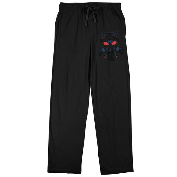 Aquaman Black Manta Men's Black Sleep Pajama Pants-Small
