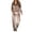 Khaki, variant on Szluipve 2 Piece Sets for Women Velvet Leopard Print Patchwork Tracksuit Zip Up Long Sleeve Jacket And Wide Leg Pants 2 Piece Outfit Casual Loungewear Set With Pockets Gray M