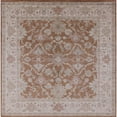 thumbnail image 1 of Ahgly Company Indoor Square Mid-Century Modern Silver Pink Oriental Area Rugs, 7' Square, 1 of 6