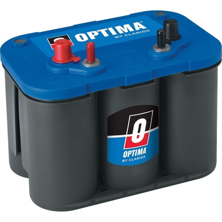 Optima BlueTop Sealed Lead Acid 34M AGM Battery Dual Threaded Marine and RV Power | 9006-006