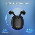 thumbnail image 2 of 1 Hora Wireless Earbuds Bluetooth 5.3, Sports Headphones Deep Bass in-Ear Earphones, Premium Sound with Charging Case, Compatible with iPhone, Android Smartphone, Tablet, Laptop, 2 of 5