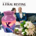 thumbnail image 4 of JAGASY Dragon Urn for Ashes Adult Male & Female, Pink Small Urns for Human Ashes Keepsake, Snowy Mountain & Sunset Decorative Urns for Mother, Cremation Urn for Father, (3 Inch), 4 of 7