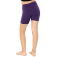 thumbnail image 3 of Stretch Is Comfort Premium Stretch Youth Girls Oh so Soft Biker Shorts| Child Size 4 -16, 3 of 6