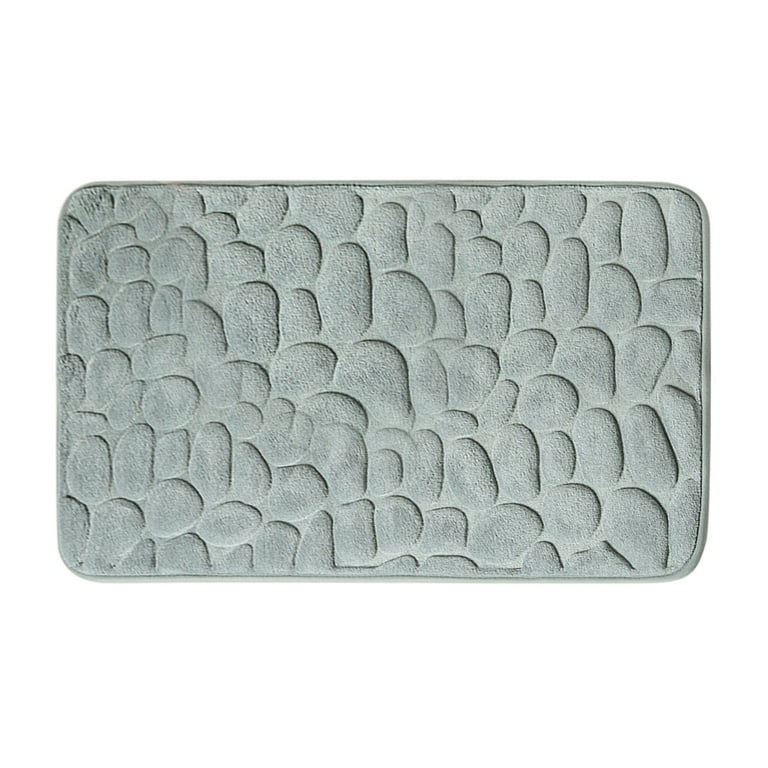 Cobblestone Embossed Bathroom Bath Mat Non-Slip Carpets in Wash Basin  Bathtub Side Floor Rug Shower Room Doormat Memory Foam Pad for Bathroom  Machine