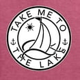 thumbnail image 4 of Wild Bobby, Take Me To The Lake, Men Graphic Tee, Vintage Heather Red, 4X-Large, 4 of 4