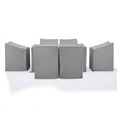 thumbnail image 4 of Crosley Furniture 7-Piece Vinyl Outdoor Dining Furniture Cover Set in Gray, 4 of 11