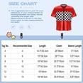 thumbnail image 5 of Alvivi Kids Race Car Driver Costume for Boys Girls Short Sleeve Zipper Checkerboard Shirt Top Gold 14, 5 of 5