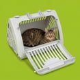 thumbnail image 3 of Vibrant Life One Size Plastic Foldable Hard-Sided Cat Carrier, Gray, 3 of 9