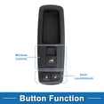 thumbnail image 3 of Interruptor de ventana eléctrica delantero izquierdo Unique Bargains para Chrysler 200 para Jeep Cherokee No.56046554AB, 3 of 7