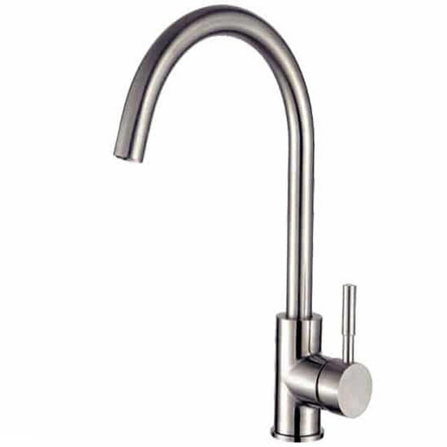 Llave Monomando Fregadero O Tarja Cocina Rubinett Acero Inoxidable 304 Satinada Super Lujo Ancla
