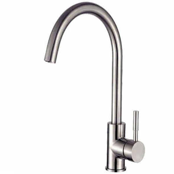Llave Monomando Fregadero O Tarja Cocina Rubinett Acero Inoxidable 304 Satinada Super Lujo Ancla