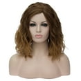 thumbnail image 3 of RightOn Brown Wig Short Curly Wavy Bob Wig Brown Wig for Women Dark Brown to Light Brown Wig Brown Hair Wigs with Wig Cap, 3 of 7