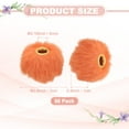 thumbnail image 2 of Paquete de 50 cuentas Pom Pom de piel sintética esponjosa de 2 cm (0.8 in) para manualidades DIY [Naranja], 2 of 7