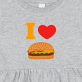 thumbnail image 4 of Inktastic I Love Cheeseburgers Girls Baby Dress, 4 of 5