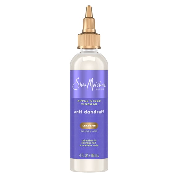 SheaMoisture Anti-Dandruff Leave-In To Soothe Scalp Apple Cider Vinegar & Salicylic Acid System for a Healthier Scalp, 4 fl oz