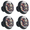 thumbnail image 2 of 4 Pcs Skeleton Knobs for Kitchen Cabinet Cupboard Dresser Bookcase Drawer Pulls Handles Round Home Decor, 2 of 8