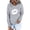 Grey, variant on Hoodie Women Trendy Fall Comfy Hooded Long Sleeve Rolled Cold Shoulder Drawstring Love Printed Leisure Cotton Hoodies Sweatshirts(Black,L)