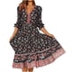 thumbnail image 1 of Vestidos Para Mujer Vestidos Casuales Moda Media Manga Estampado Erógeno Floral Vestido Largo Odeerbi  ODB158529, 1 of 8