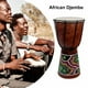 thumbnail image 1 of Tambor Djembe africano leyfeng de 6 pulgadas madera maciza piel de cabra, 1 of 8