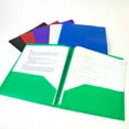 thumbnail image 3 of BAZIC 2 Pockets Poly Folder, Cubic Portfolio, Document Folders, 6-Pack, 3 of 7