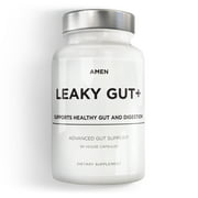 Amen Leaky Gut Supplement, Probiotics & Prebiotics, 90 Capsules