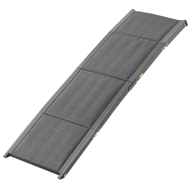 KFFKFF Dog Ramp for Cars, 71" L x 17" W, Folding Pet Ramps for Medium & Large Dogs up to 250lbs, Pet Stair Ramp