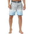 thumbnail image 6 of INSPIRE CHIC Men's Summer Drawstring Contrast Color Printed Beach Boardshorts Grey 30, 6 of 6