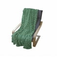 thumbnail image 4 of Gingko Soft Flannel Fleece Throw Blanket, Biloba Leaves Traditional Plants Chinese Leafage Woodland Spa Pattern, Cozy Plush for Indoor and Outdoor Use, 70" x 90", Teal and Pale Yellow, by Ambesonne, 4 of 6