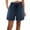 Navy Blue, variant on Womens Shorts Shorts Casual Cotton High Waist Casual Pocket Pants Loose Straight Leg Fashion Sports Pants