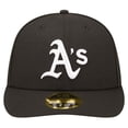 thumbnail image 2 of Men's New Era Black Athletics Low Profile 59FIFTY Fitted Hat, 2 of 6