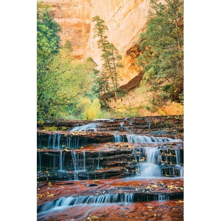 Approaching the Subway in Autumn, Zion, Southern Utah Print Wall Art By Vincent (Best Cities In Southern Utah)