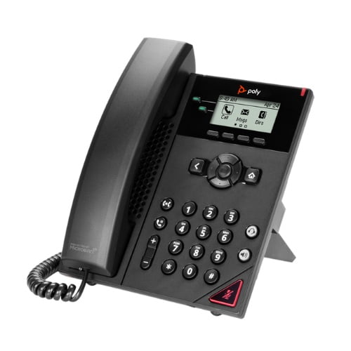 Pre-Owned HP Poly VVX 350 6-Line Business IP Desk Phone with PoE (89B76AA)