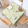 thumbnail image 2 of Square Waterproof Tablecloth Green Daisy Reusable Indoor/Outdoor Durable Table Cover 70 Inch X70 Inch, 2 of 6