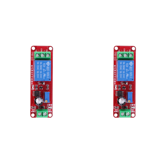 Likrtyny NE555 Módulo Interruptor Relé Temporizador Retardo 0 10S Componentes Electrónicos (5V)