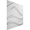 thumbnail image 3 of Ekena Millwork 19 5/8"W x 19 5/8"H Wave EnduraWall Decorative 3D Wall Panel (12-Pack for 32.1 Sq. Ft.), 3 of 12