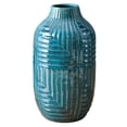 thumbnail image 1 of Jarrón decorativo de flores, decoración bohemia chic con almohadilla antideslizante para mayor estabilidad, jarrones de terracota con acabado craquelado envejecido para centros de mesa de comedor,, 1 of 5