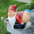 thumbnail image 1 of Design Toscano Loonie Moonie Bare Buttocks Garden Gnome Statue, Large 12 Inch, Polyresin, Full Color, 1 of 1