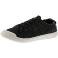 thumbnail image 4 of Blowfish Malibu Women's Vex Stylish Slip-On Sneakers Distressed Edges Elastic Inside (6.5, Black Smoked 16 Oz Canvas), 4 of 6